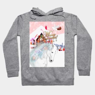 Horse Lovers Christmas Greeting Hoodie